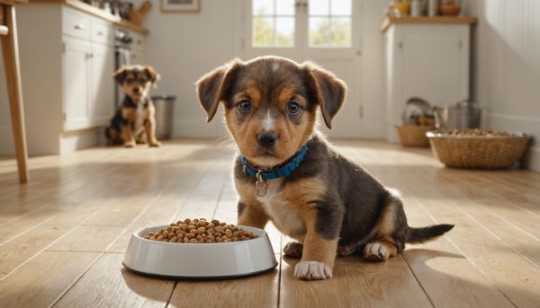 Quelle alimentation pour un chiot en croissance ?